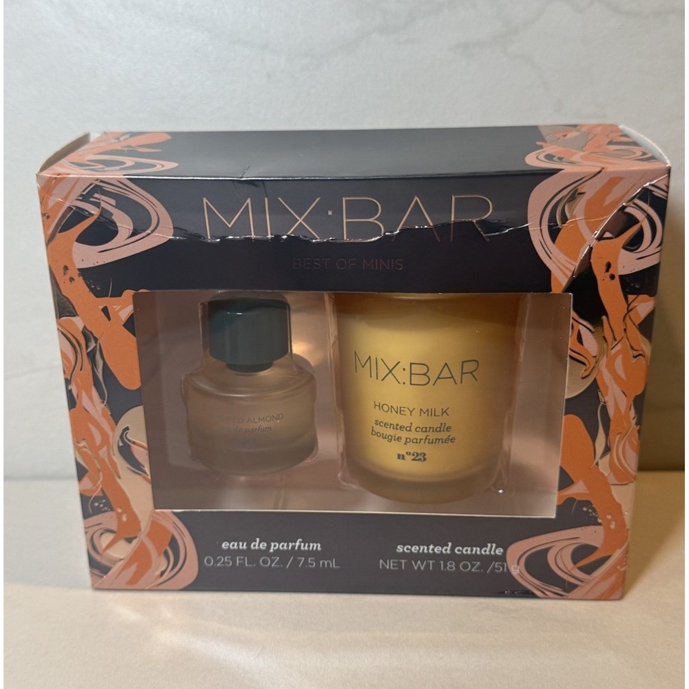 Mix‎ Bar Honey Milk Best Of Minis Eau De Parfum And Scented Candle Gift Set NIB